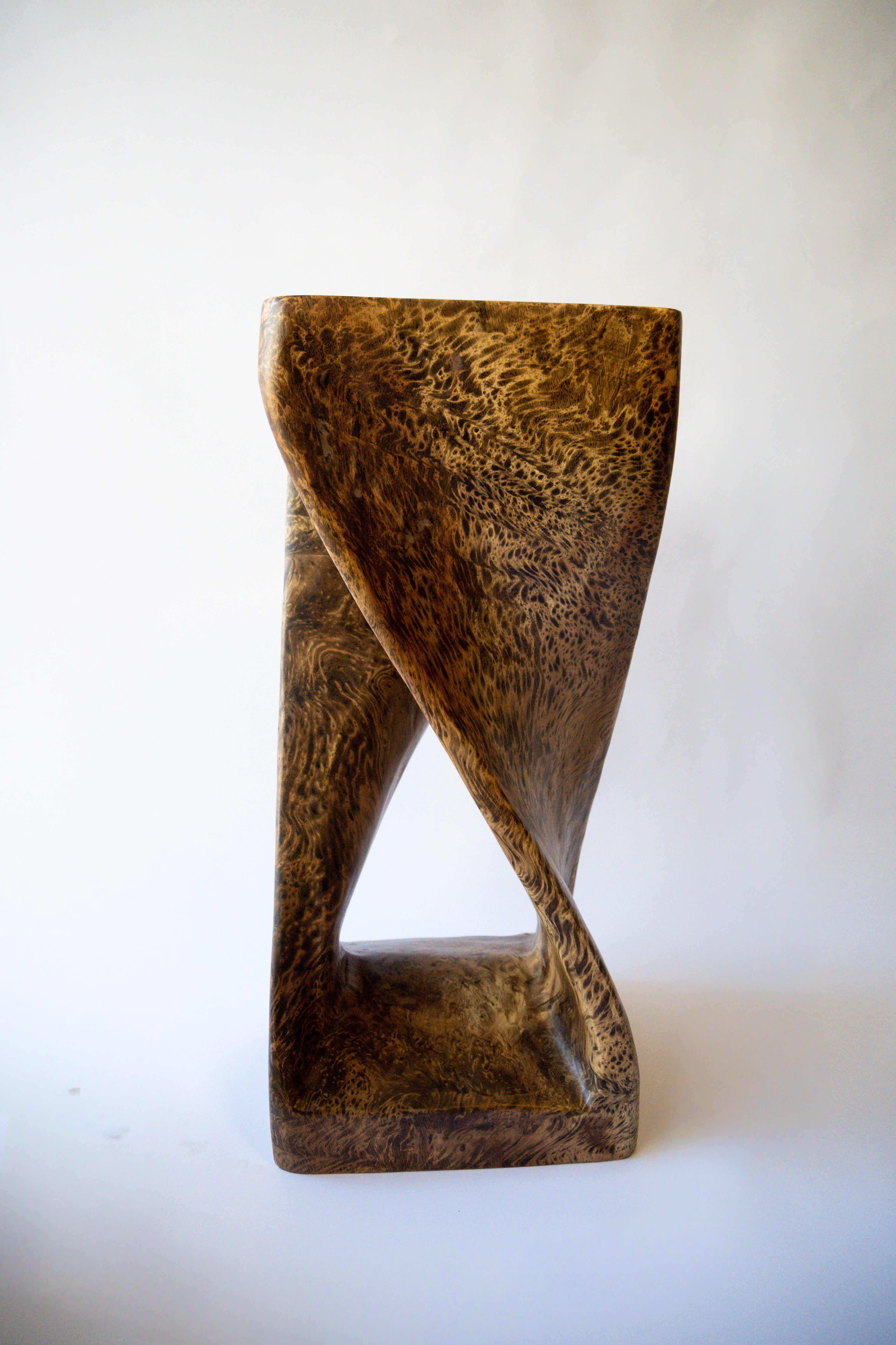 Burl Wood Side Table