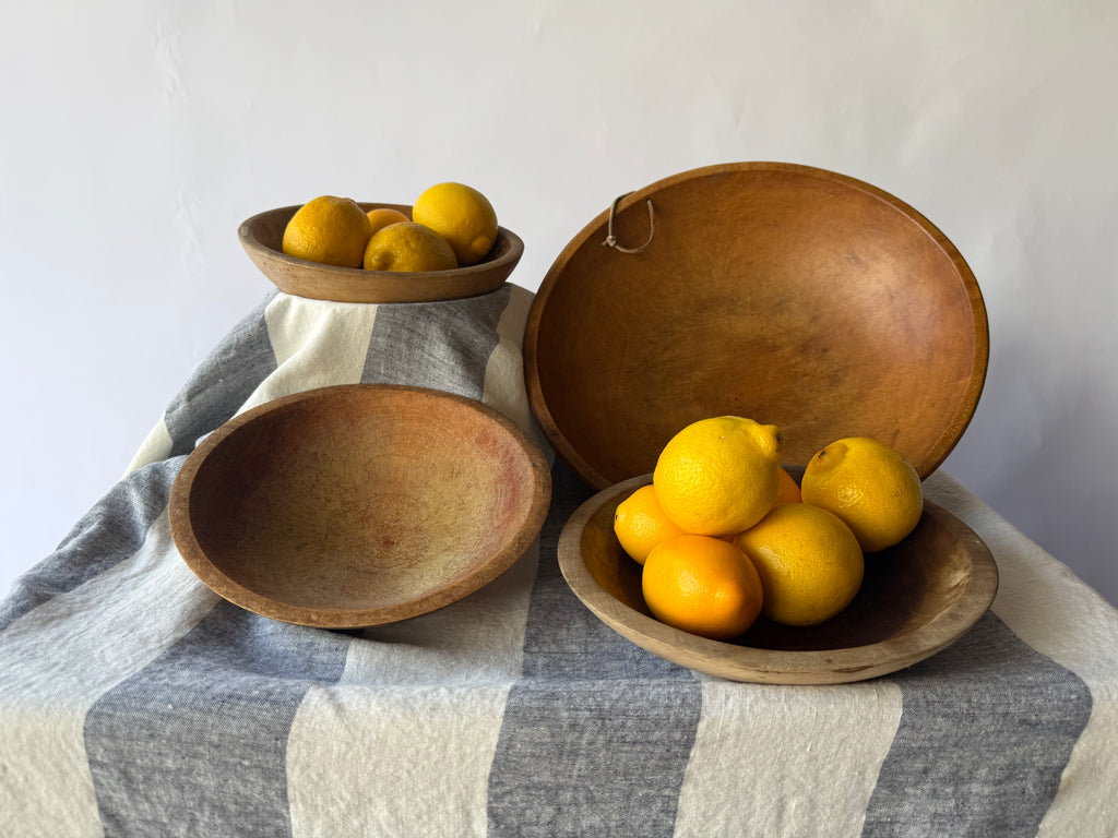 Vintage Wooden Serving Bowls