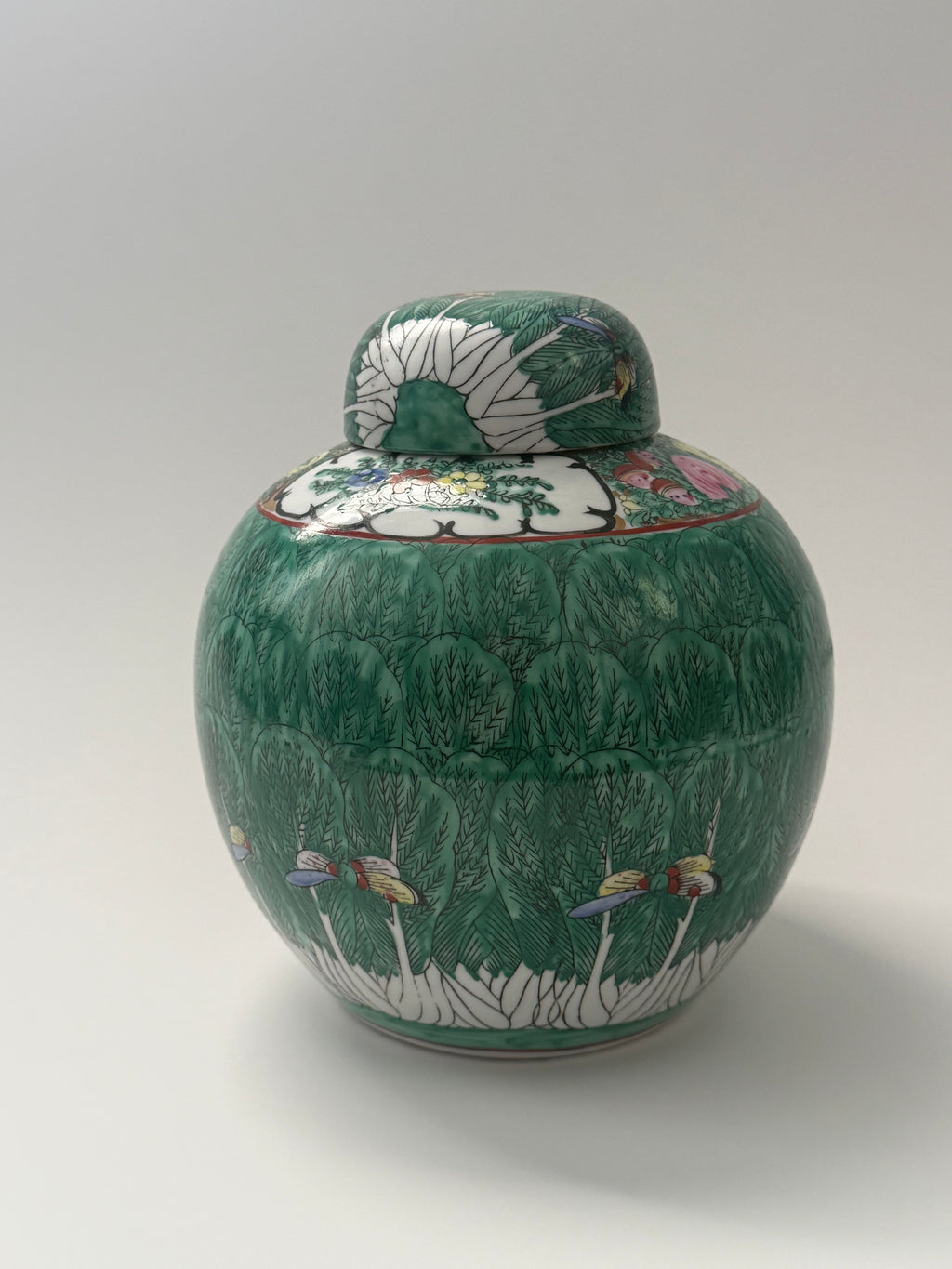 Vintage Bok Choy Ginger Jar