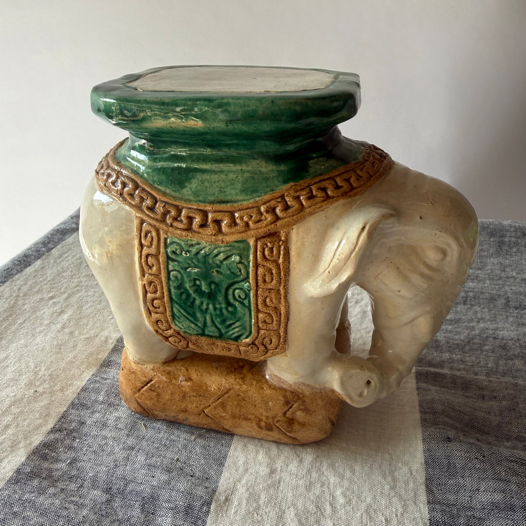 Vintage Mini Elephant Plant Stand
