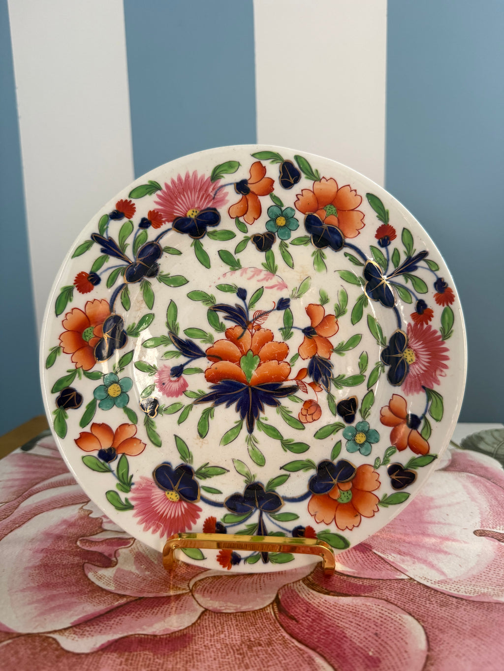 Antique 1820s English Imari Saucer