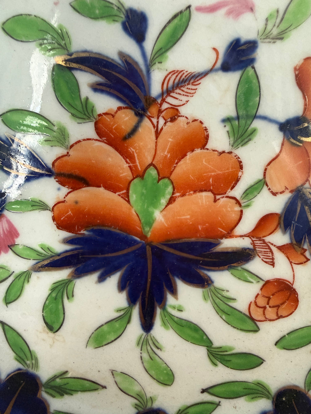 Antique 1820s English Imari Saucer